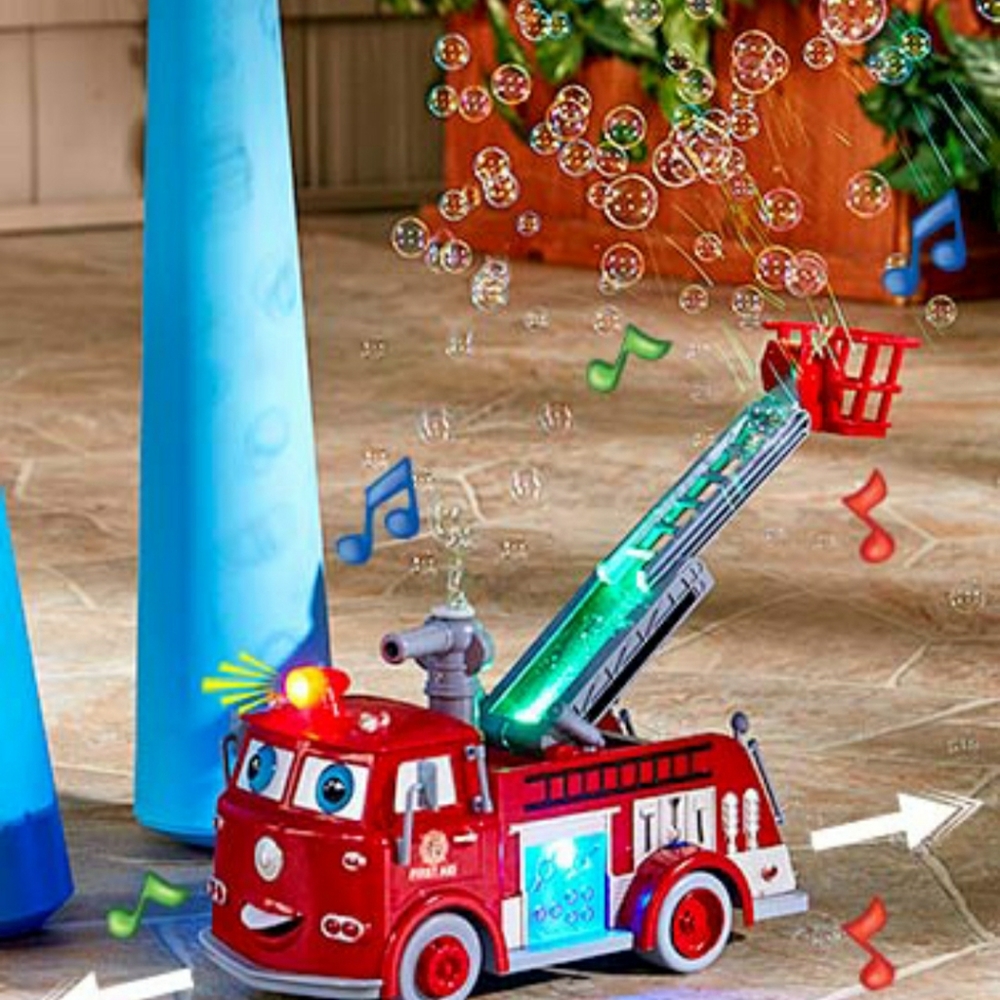 Bubble Blowing Fire Truck
